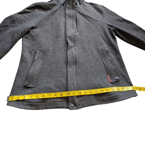 Icebreaker 380 Pure Plus Jacket Men's size Large Merino Lined Winter Coat Grey - Picture 15 of 16